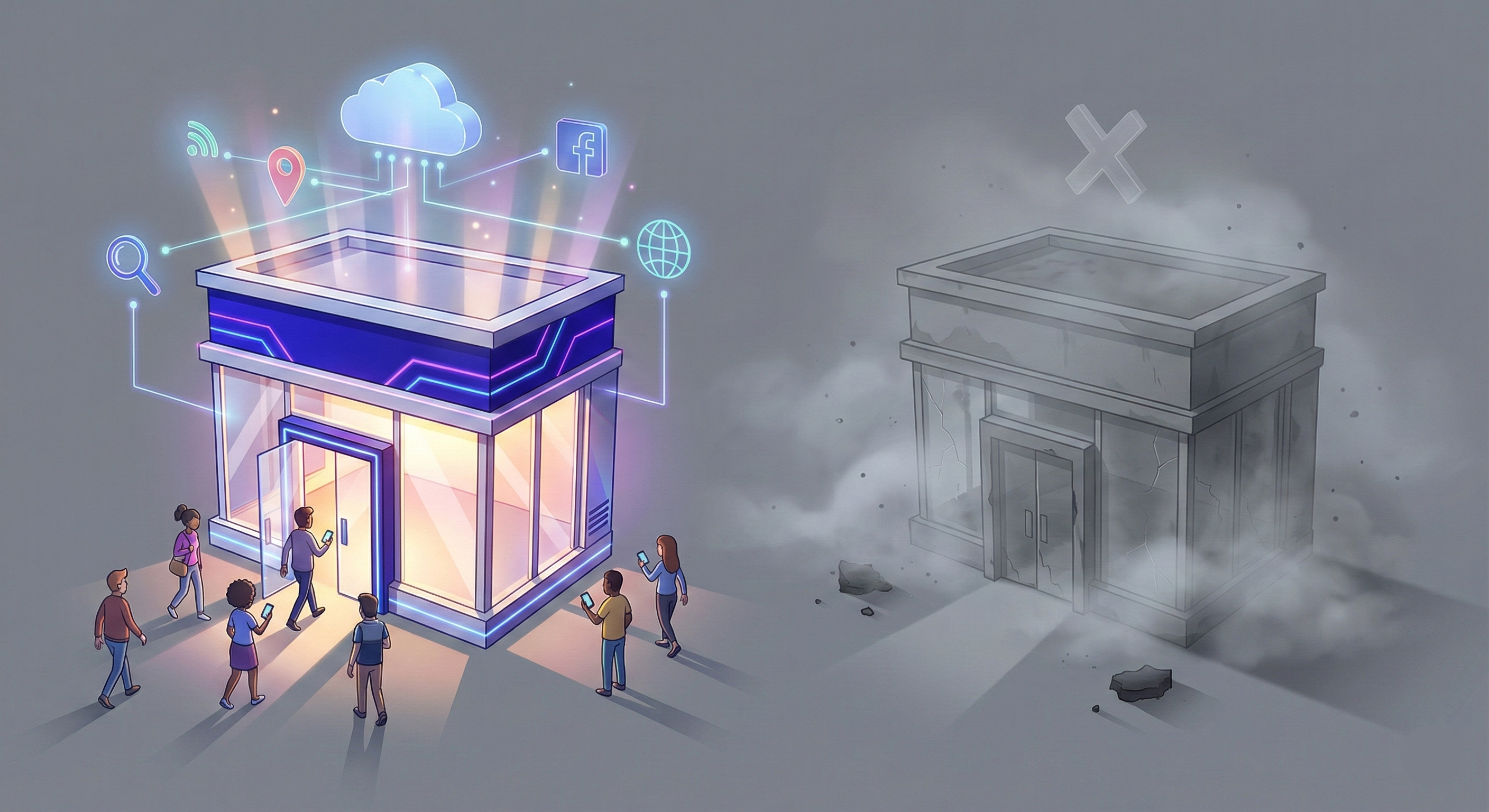 What customers see when you don't have a small business website